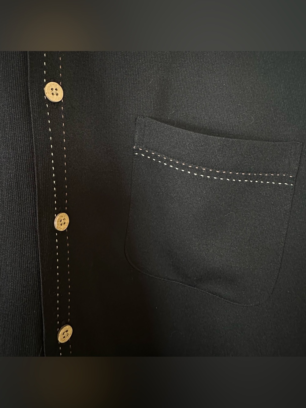 Cubavera Short Sleeve Button Up Shirt - Black - Size 3XLT - Picture 4 of 8